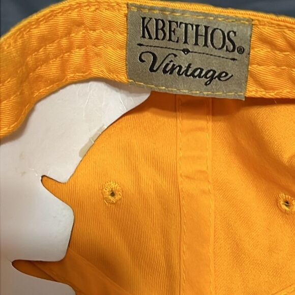 🔥🔥 “NWT” BAWS CRAZY Strapback Distressed Dad Hat / Cap Yellow - NEW with Tags - Picture 6 of 7
